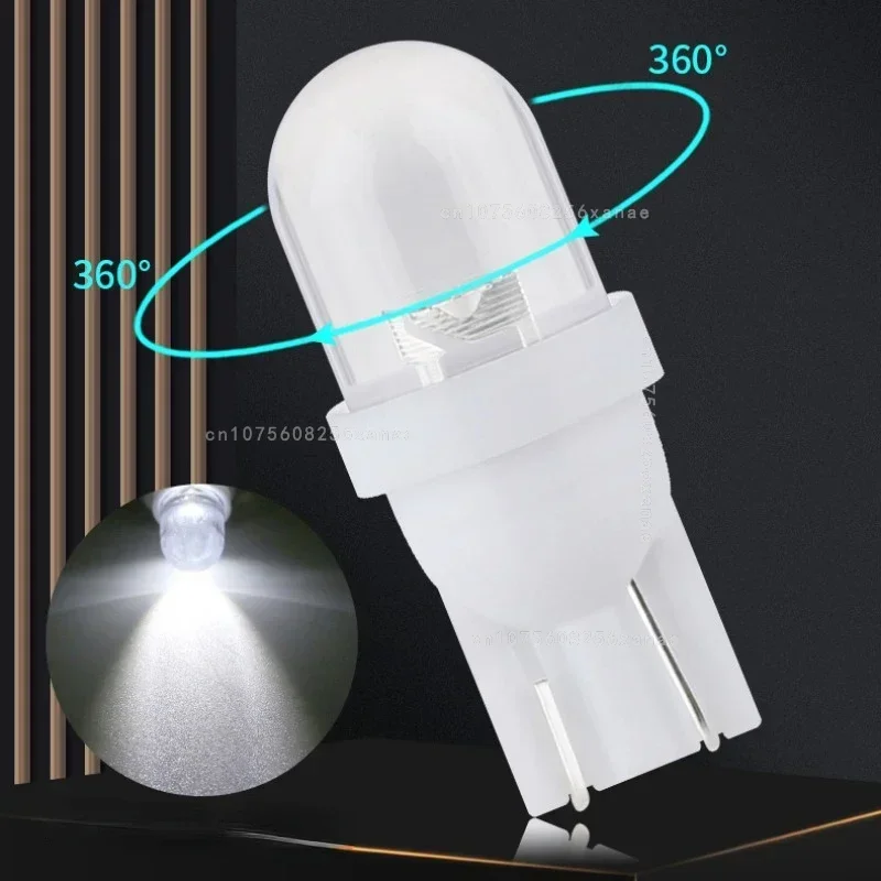 Picture 3: Car 30pcs 12V T10 Led Bulbs LED Light Cold White Silica Auto Interior Dome Reading Wedge Side Door Trunk Lamp License Plate Lamp