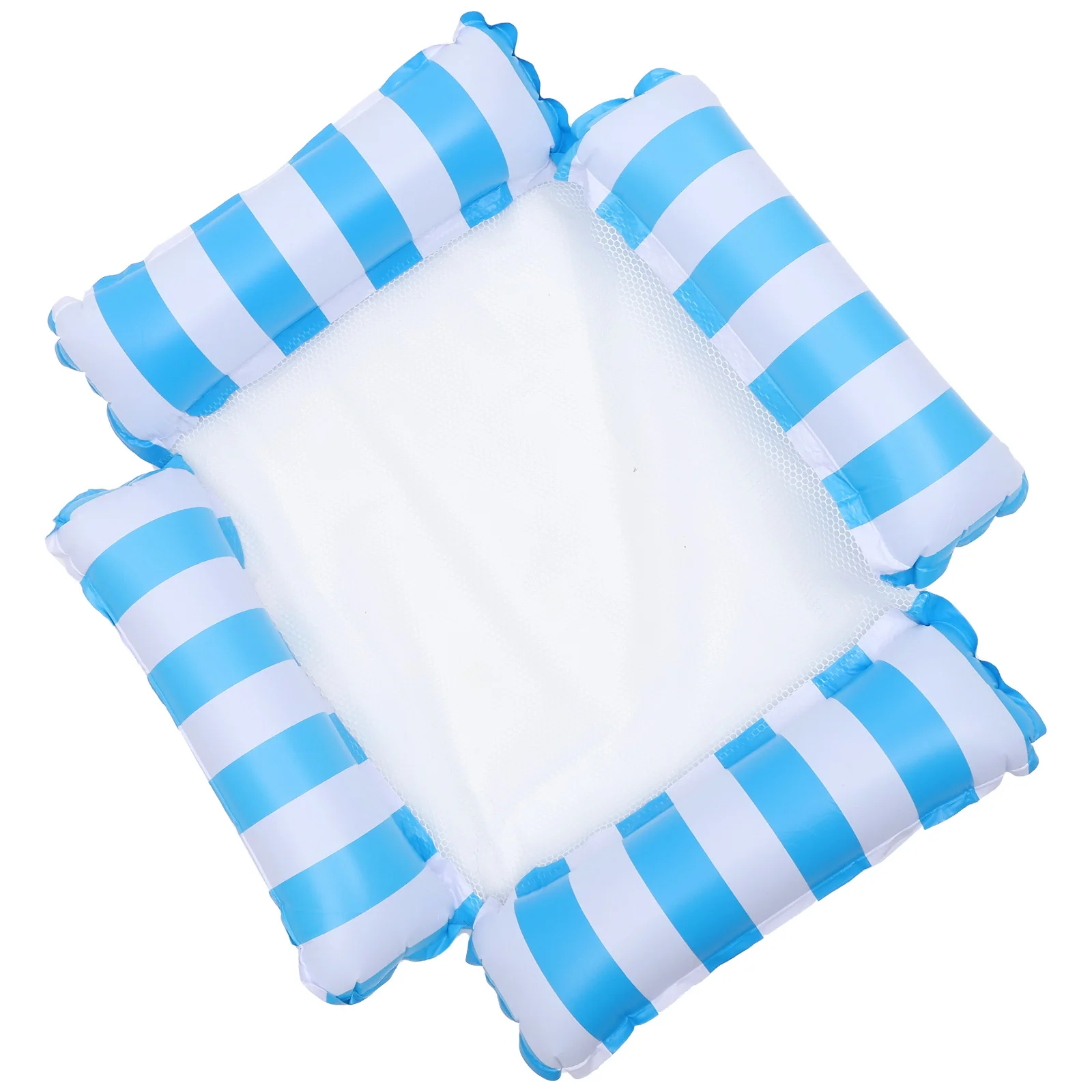 Heavy Duty Pool Floating Hammock Netting Chair 220 Lb Capacity Smooth Drifting Inflatable Mesh Float for Swimming Pool Adult