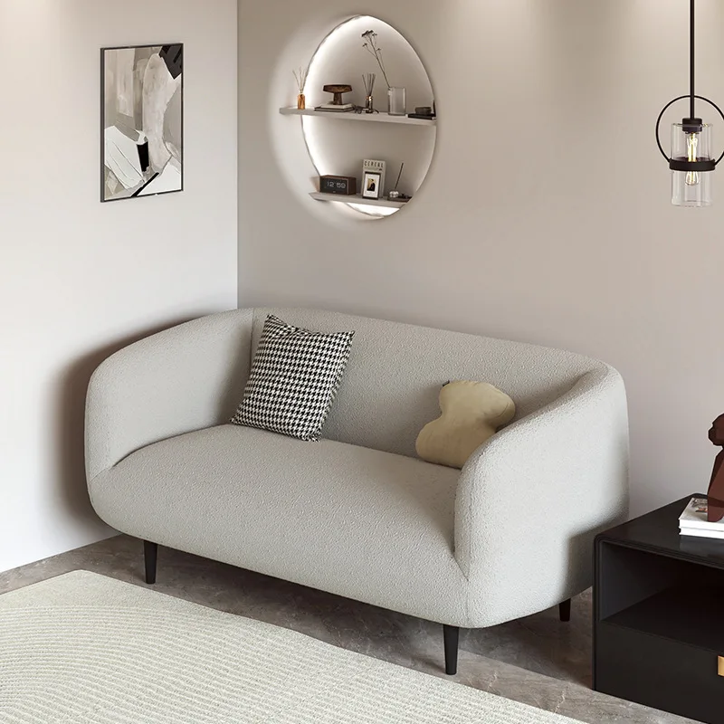 

Small apartment sofa living room 2024 new leather fabric two or three small sofa