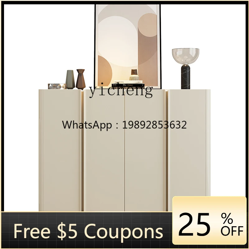 

GZ минималистичный входной шкаф для обуви, входная дверь, перегородка, светильник, роскошный двусторонний декоративный боковой шкаф