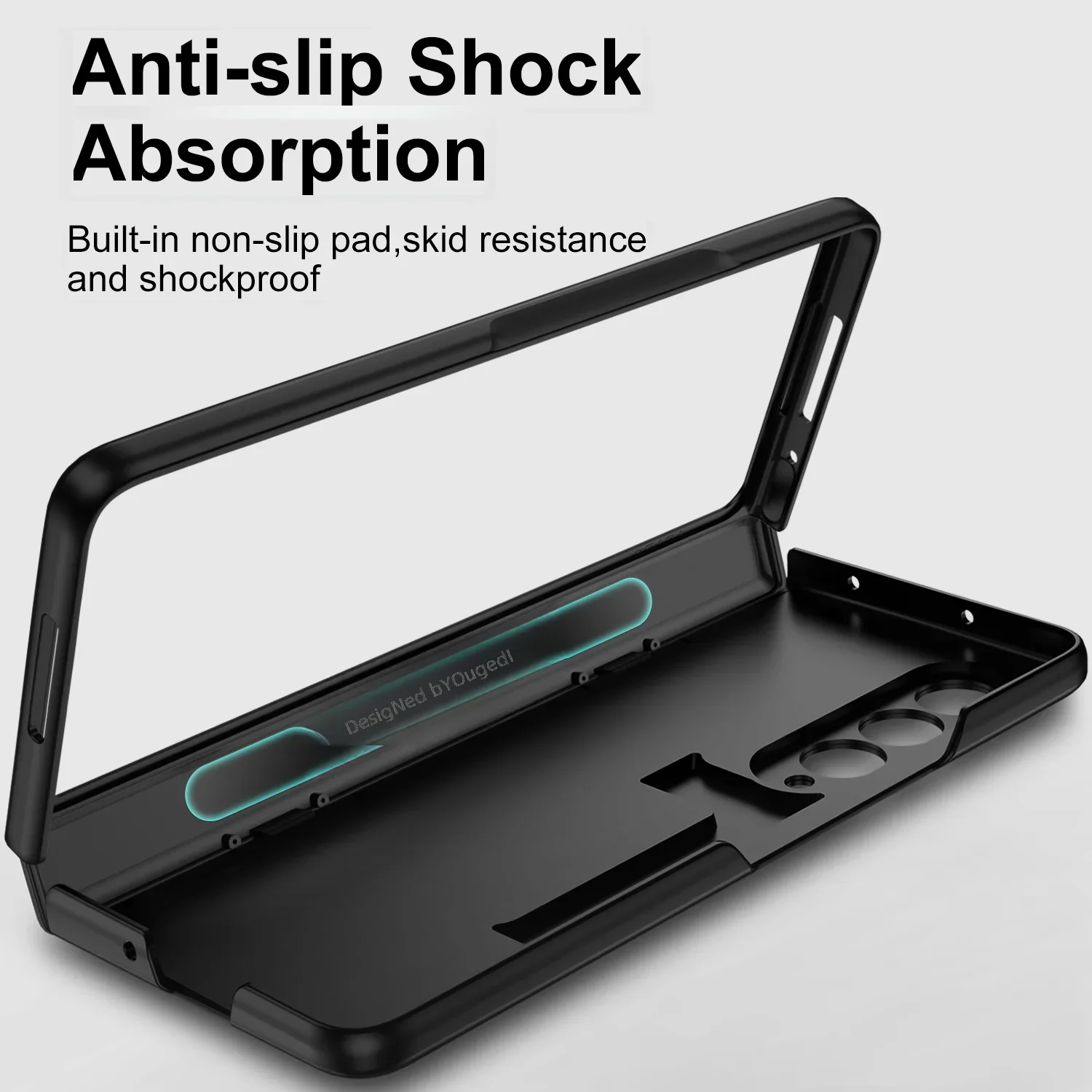 For Samsung Galaxy Z Fold 4 Case Brand Shockproof Full Coverage Spring Hinge Protection Ultra-Thin Case With Screen Protector