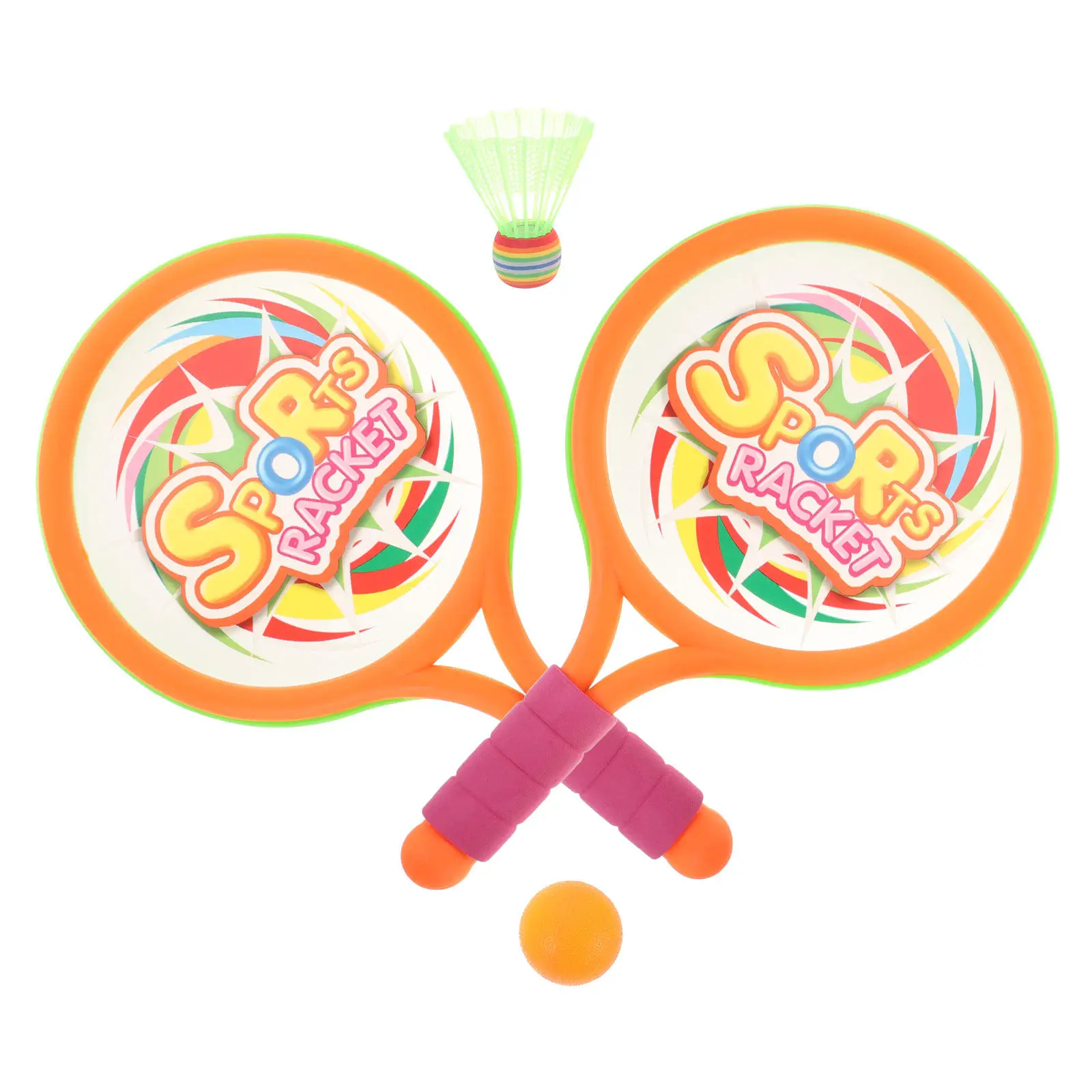 

1Set Children Tennis Racket Soft Eva Handle Comfortable Grip for Badminton Beach Tennis Racketball Sports Equipment