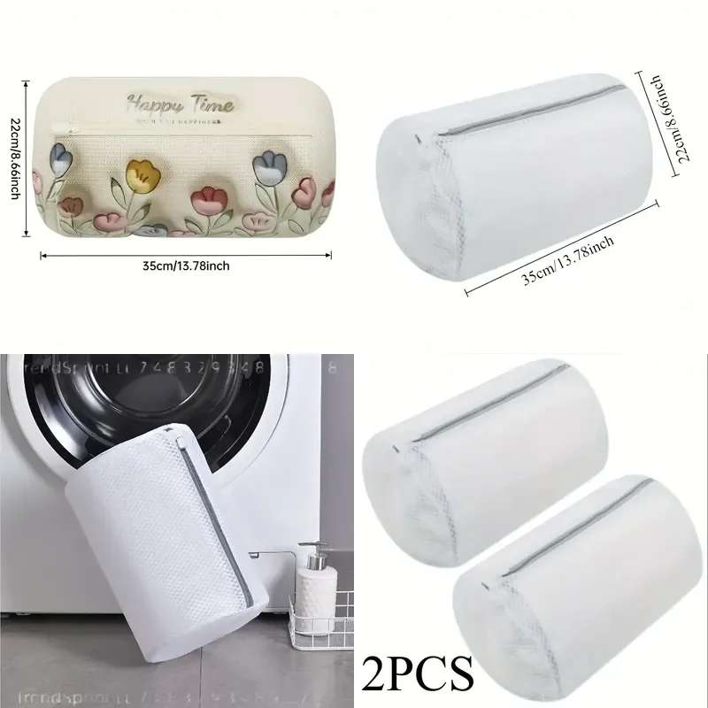 Durable Mesh Shoe Washing Bag 360 Degree Protection Reusable Laundry Bag for Sneakers Athletic Footwear Zip Closure