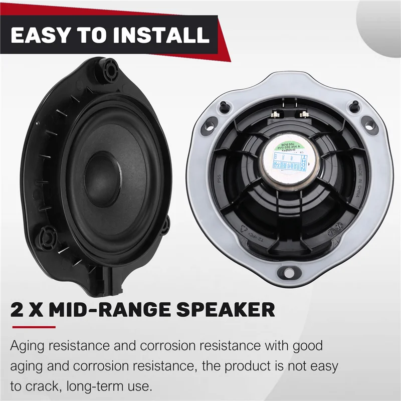 

AB56-1Pair Front Door Mid-Range Speaker 8V0 035 454 A, 8V0035454A For A3 S3 RS3 2017-2021