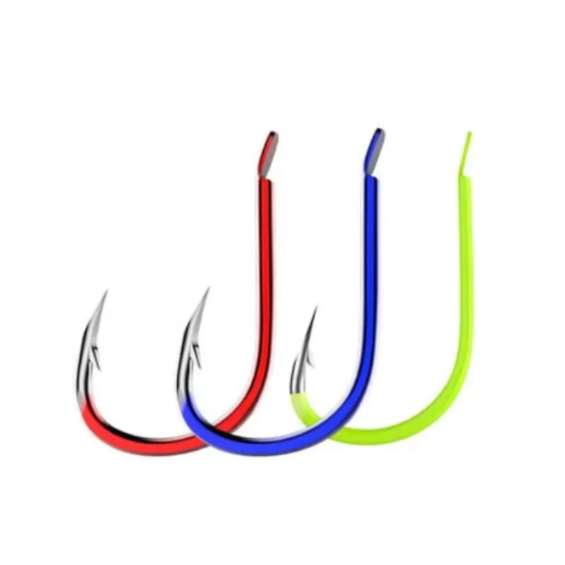 30-50PCS Hight Carbon Steel ISEAMA Fishing Hooks Flatted Size 4#-13# Single Barbed Carp Fishhooks Fishing Accessories