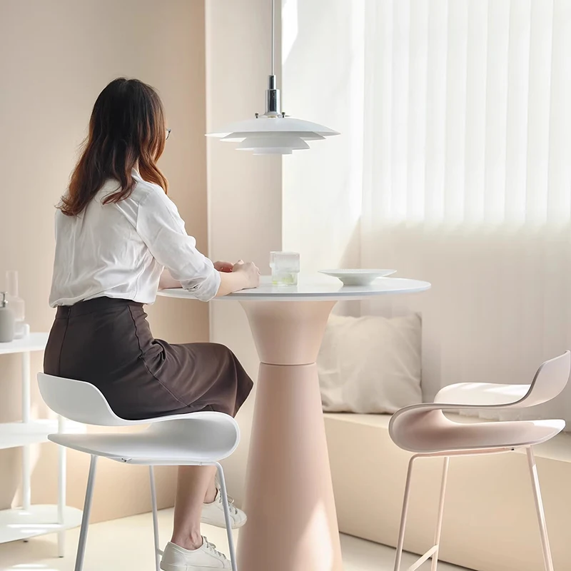 Plastic Bedroom Barstools Minimalist Vanity Computer Ergonomic Barstools Living Room Designer Banqueta Lounge Suite Furniture