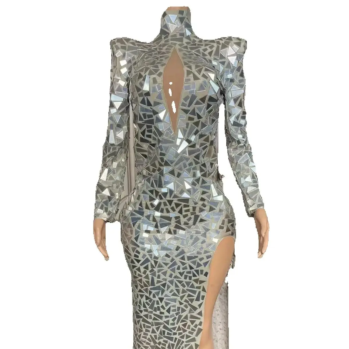 ZD 2025 transfrontalière européenne et américaine femmes automne nouvelle robe tempérament banquet performance longue queue de poisson minceur