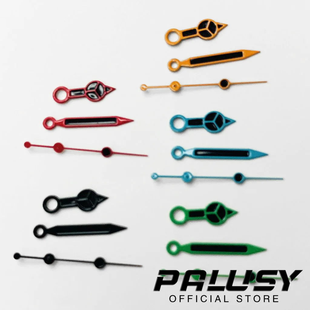 เข็มนาฬิกา NH35สีส้มสีน้ำเงินสีเขียวสีดำเหมาะสำหรับตัวชี้ NH35/NH36/4R/7S