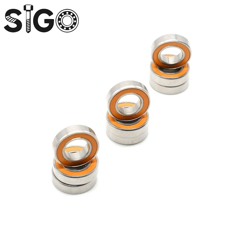 10PCS S6701 2RS CB ABEC7 12X18X4 Mm 6701 Stainless Steel Hybrid Ceramic Ball Bearing Without Grease Fast Turning