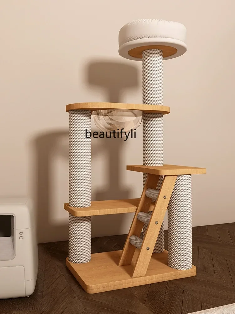 LXCat Nest Cat Tree Chamfer Integrated Winter Does Not Cover an Area of Jumping Platform Space Capsule Cat Nest Scratching PostS