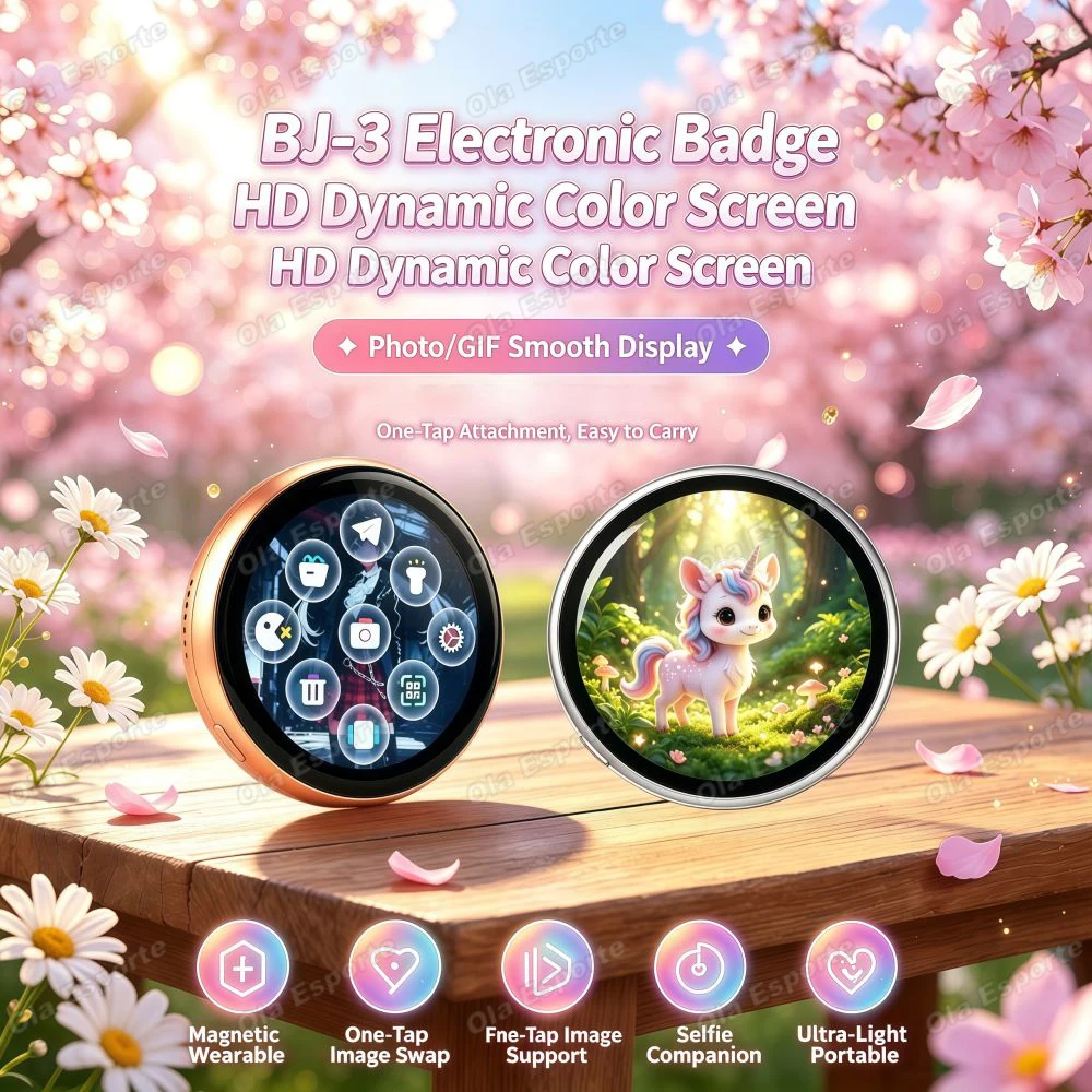 Wearable Smart E‑Badge 1.85''H - Magnetic Clasp Cosplay review and price