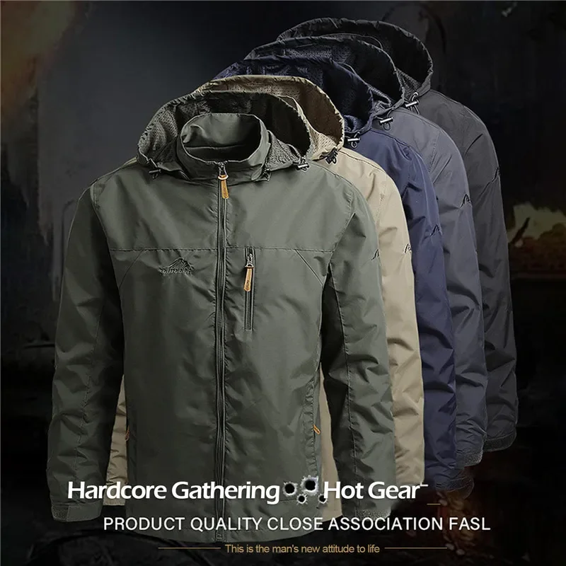 Wind breaker männer outdoor jacke wasserdicht outdoor kapuzen mantel sport funktion europäische größe S-3xl feld klettern dünne outwear