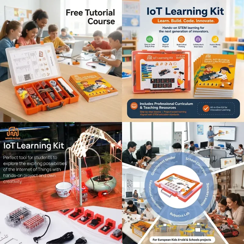 Creative 16 Chapters IoT Robotics Learning Kit for Teens Wireless WiFi Smart Home Automation and Electronic Construction