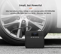 Car Air Compressor Lite 70mai Protable Electric Car Air Pump Mini compressor Tire Inflator Auto Tyre Pumb 12V Data Color: