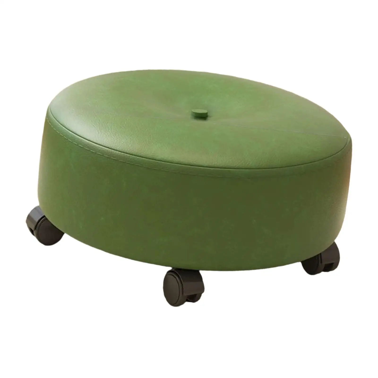 Low Rolling Stool with Wheels Low Rolling Stool Swivel Rolling Low Stool Sofa Stool for Office Bedroom Home Playroom Garage