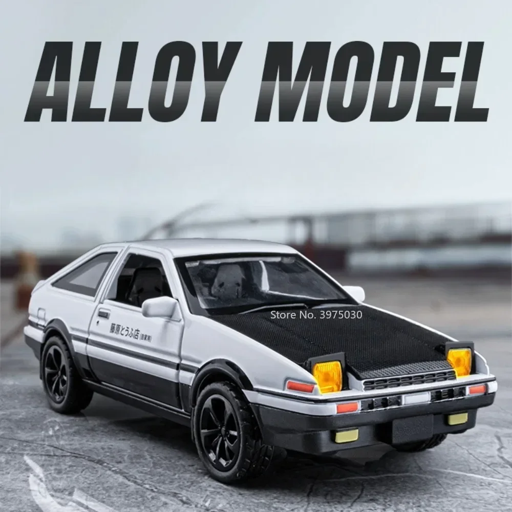 

Масштаб 1:36, игрушки Toyota AE86, литые под давлением автомобили из сплава, миниатюрные модели дверей, которые могут открыть с резиновыми шинами, модель транспортных средств для мальчиков, рождественские подарки