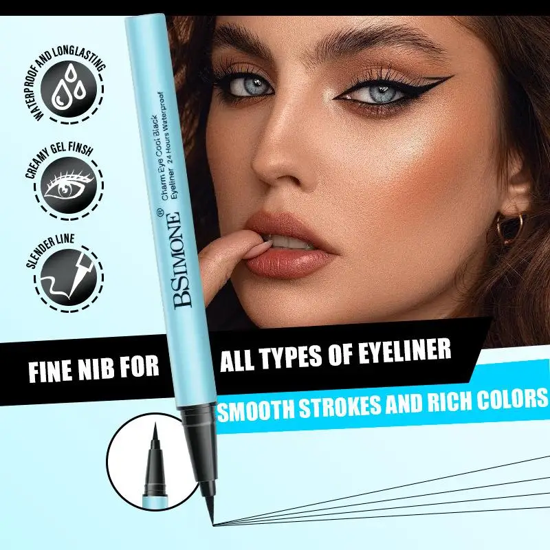 BSIMONE 2g stylo Eyeliner liquide noir ultime crayon de Eye-Liner imperméable longue durée pour outils de maquillage professionnels des yeux