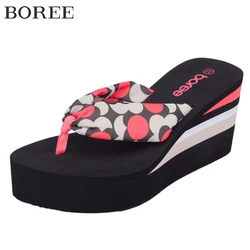 Boree 2025 Summer Flip Flops Slippers Womans Platform Shoes Female Beach Outdoor Slides Non-slip Sandals femme pantoufles