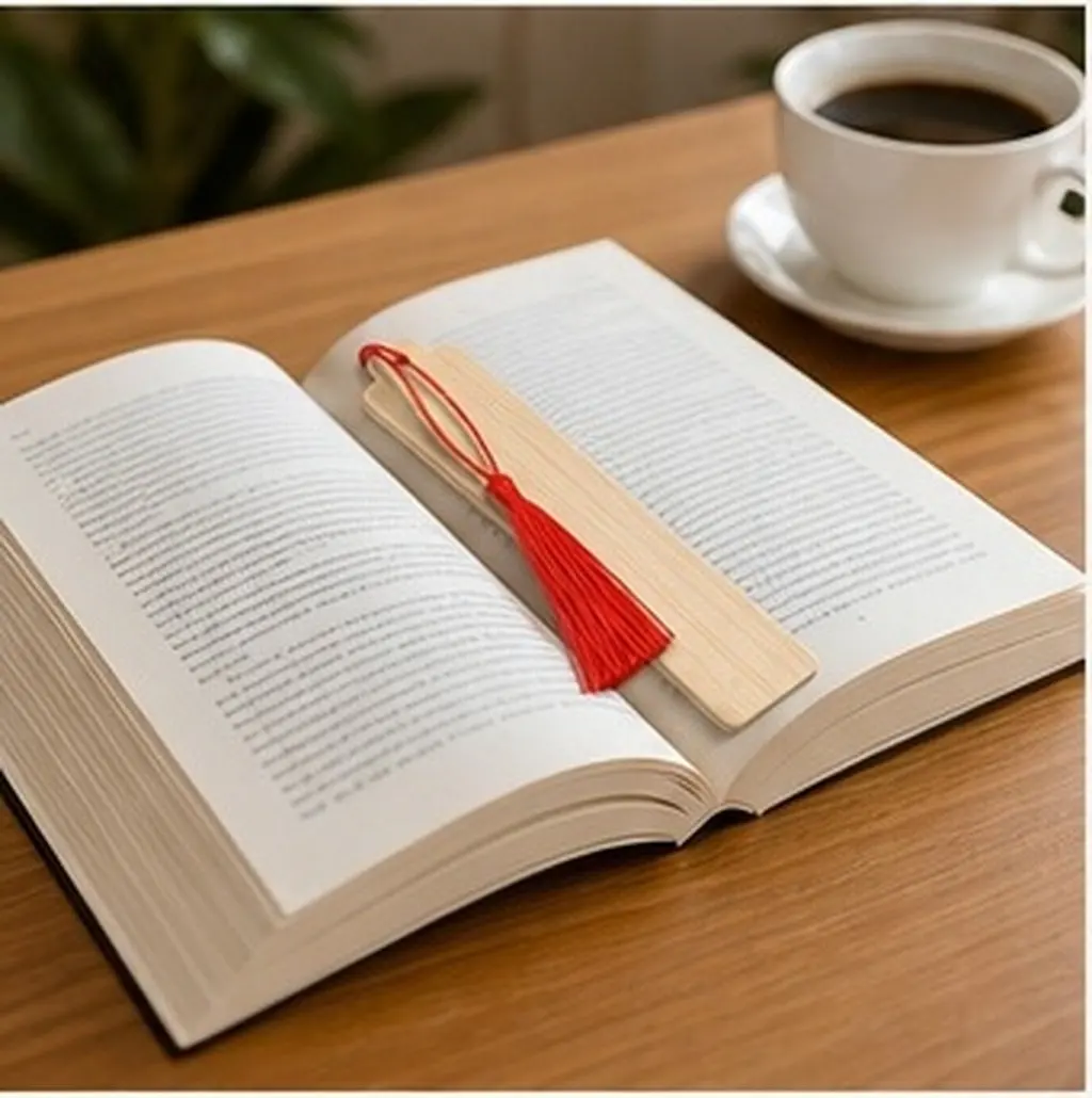 10Sets Wooden Bookmarks DIY Blank Page Markers Carving Hanging Tags Reading Page Locators for Students Wooden Bookmarks