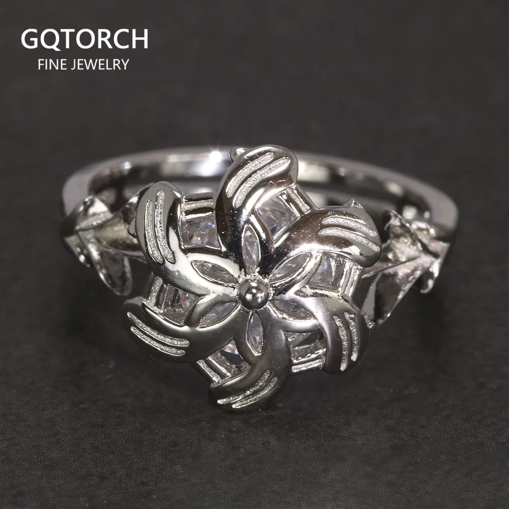 Женское серебряное кольцо с фианитом, обручальное кольцо