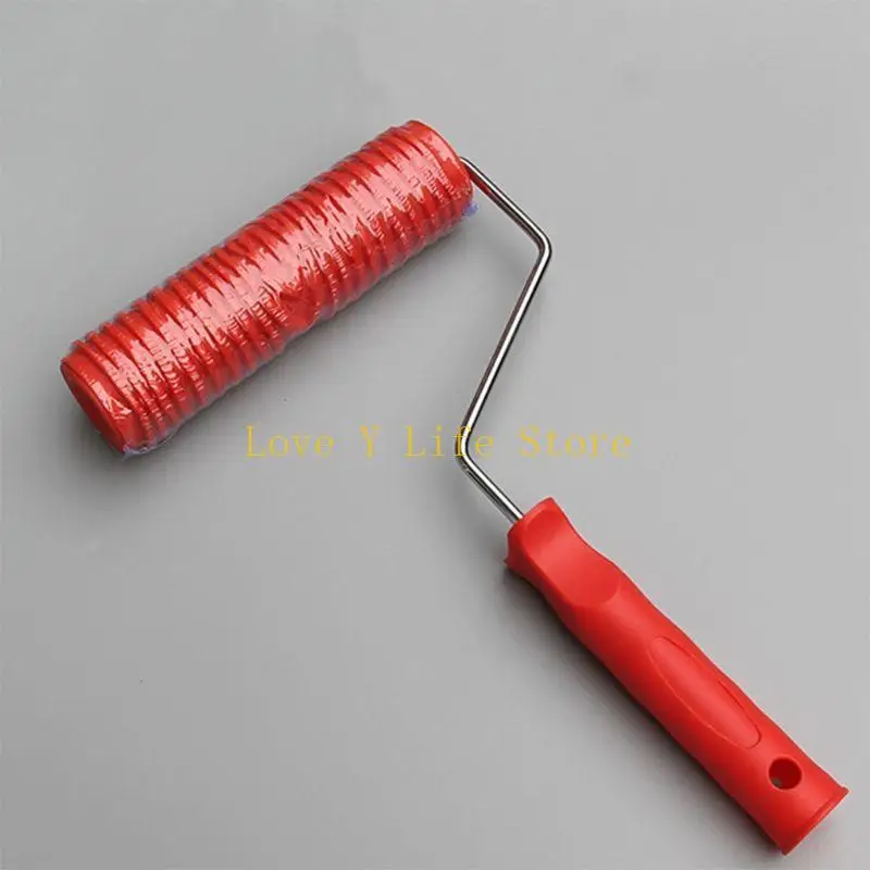 

L74C 7 "DIY -рисунок с рисунком ролик декоративный резиновый ролик с пластиковой ручкой для нового дома на стенах.