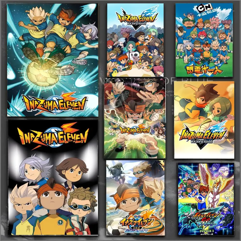 Inazuma Eleven Anime Sports Dynamic Anime Poster Modern Aesthetic Print Minimalist Bedroom Living Room Home Decor Gift