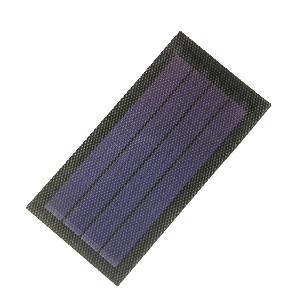 1W 6V Flexible Amorphous Silicon Solar Panel, Rollable Thin-Film Module For DIY Projects, Camping, And Battery Maintenance