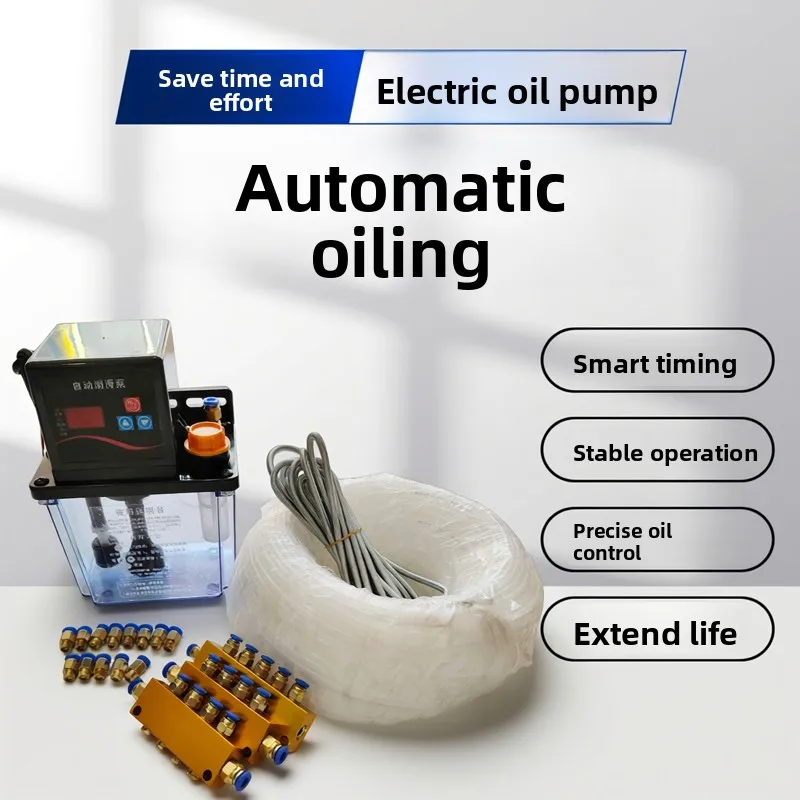 Automatic Electric hand press Oil plastic Pump 220V for CNC Machine, Molding Machine, Lathe Lubrication System