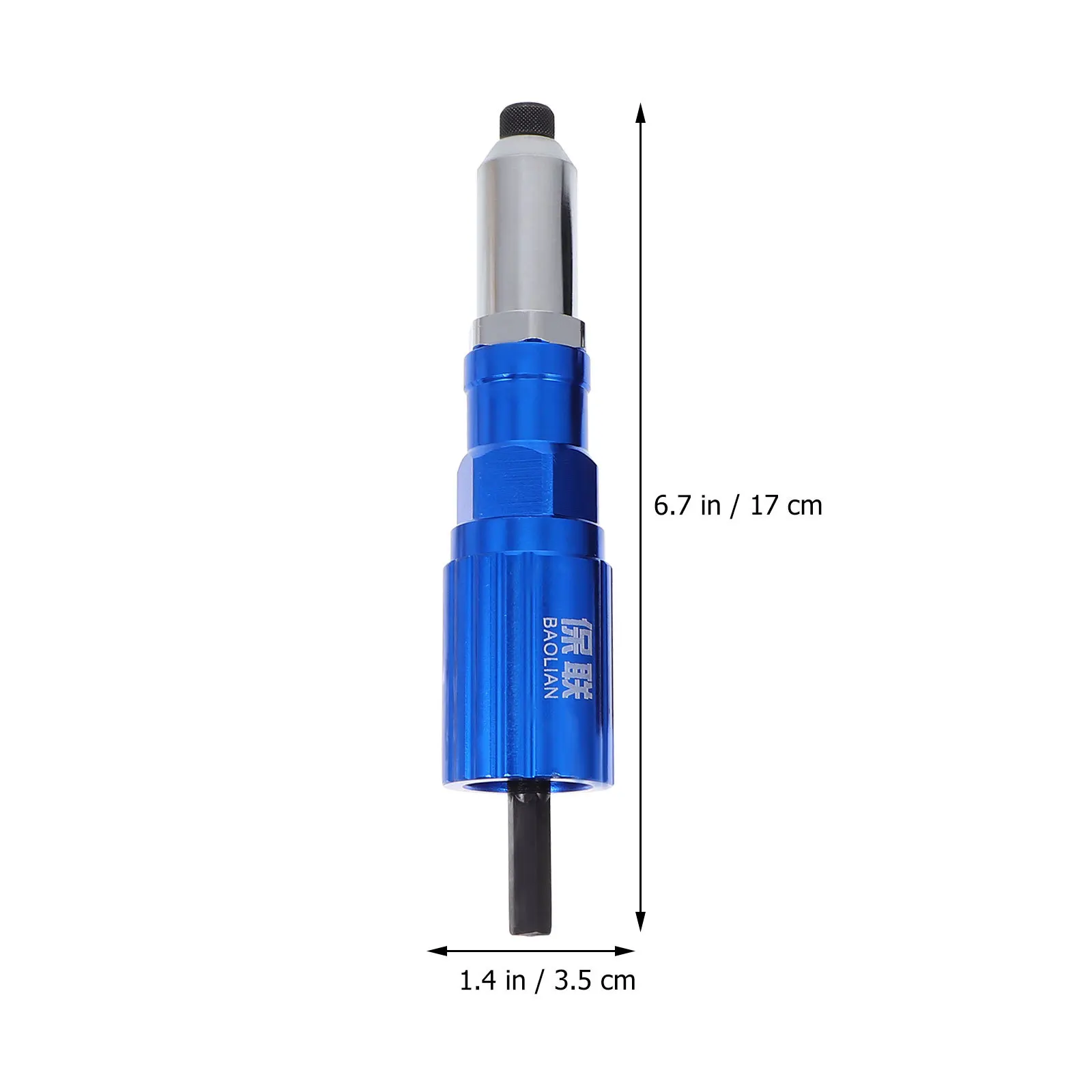 1 set adattatore per rivetto elettrico adattatore per rivettatrice in materiale duro durevole conversione efficiente per rivetti elettrici a installazione rapida