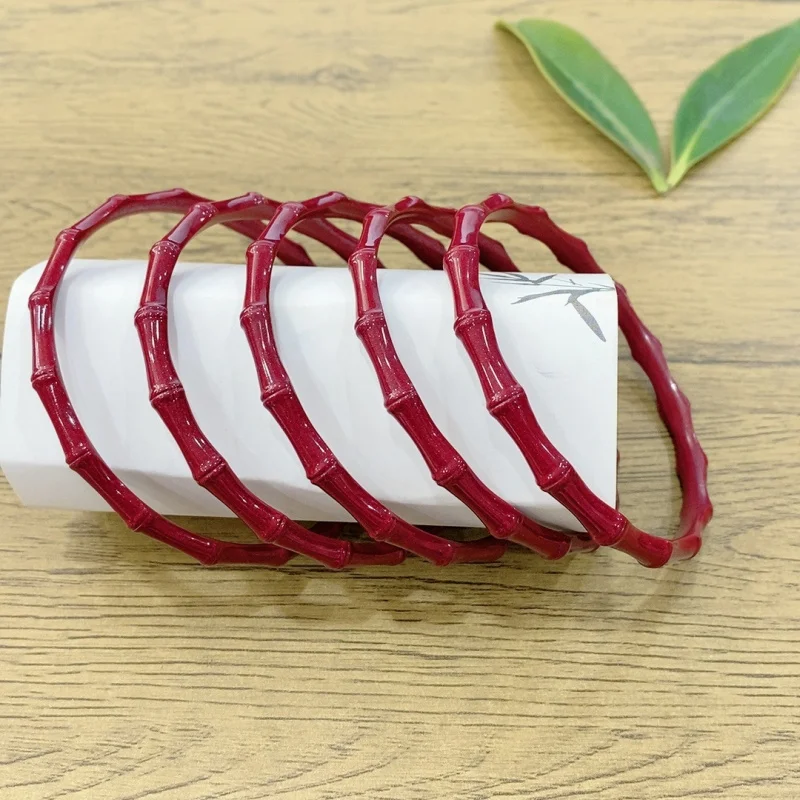 High-content purple clay bracelet, finely crafted ancient-style sand gold open joint bangle