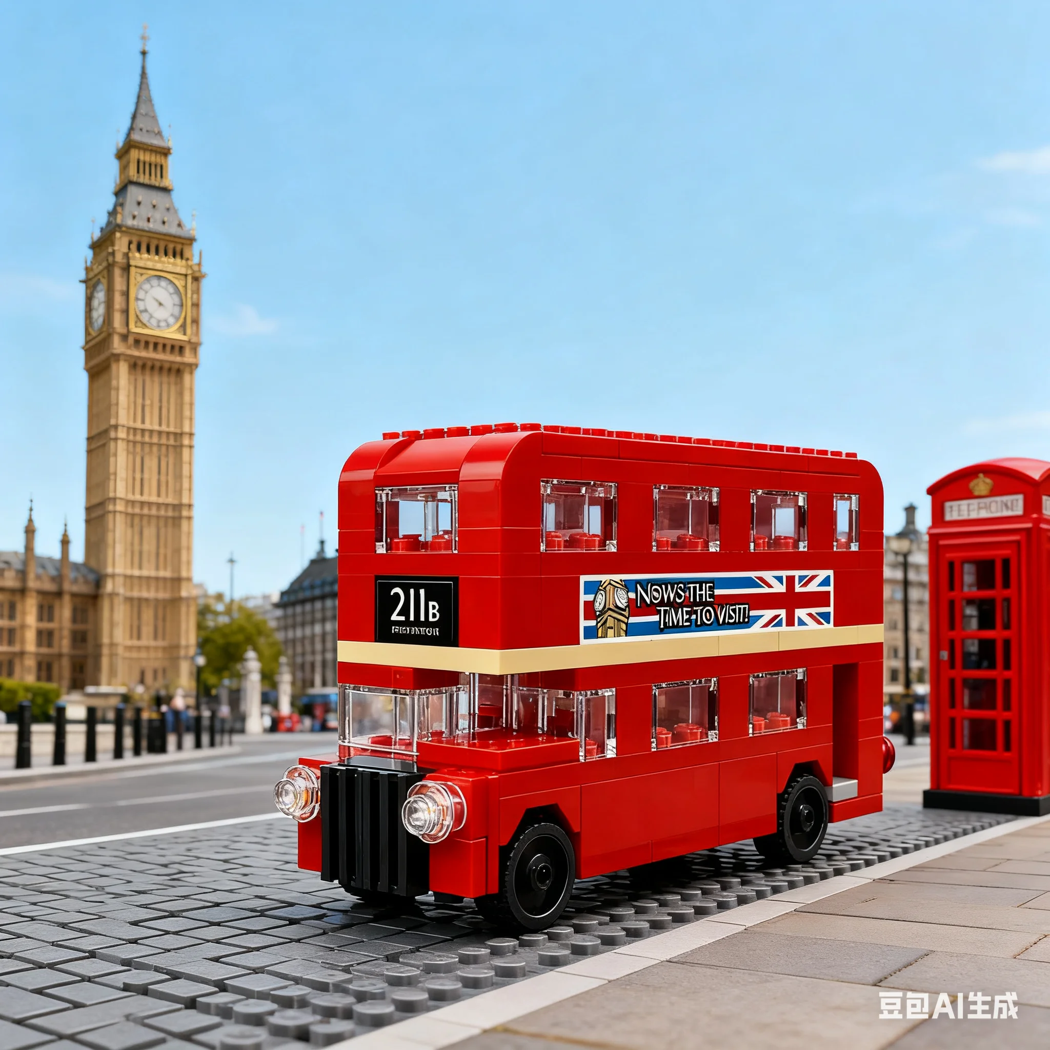 مكعبات بناء ليغو 40220 لندن حافلة صغيرة ذات طابقين للبنين والبنات تجميع كتل ألعاب الأطفال هدية #6