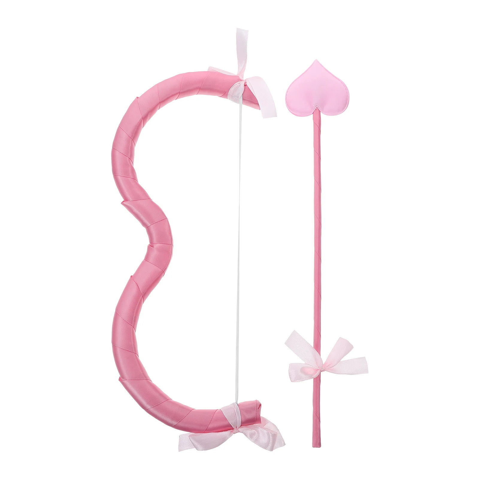 

1Set Cupid Costume Accessory Mini Bow Arrow Kit Valentines Day Halloween Cosplay Props Mini Cupid Arrow Set Costume Supplies