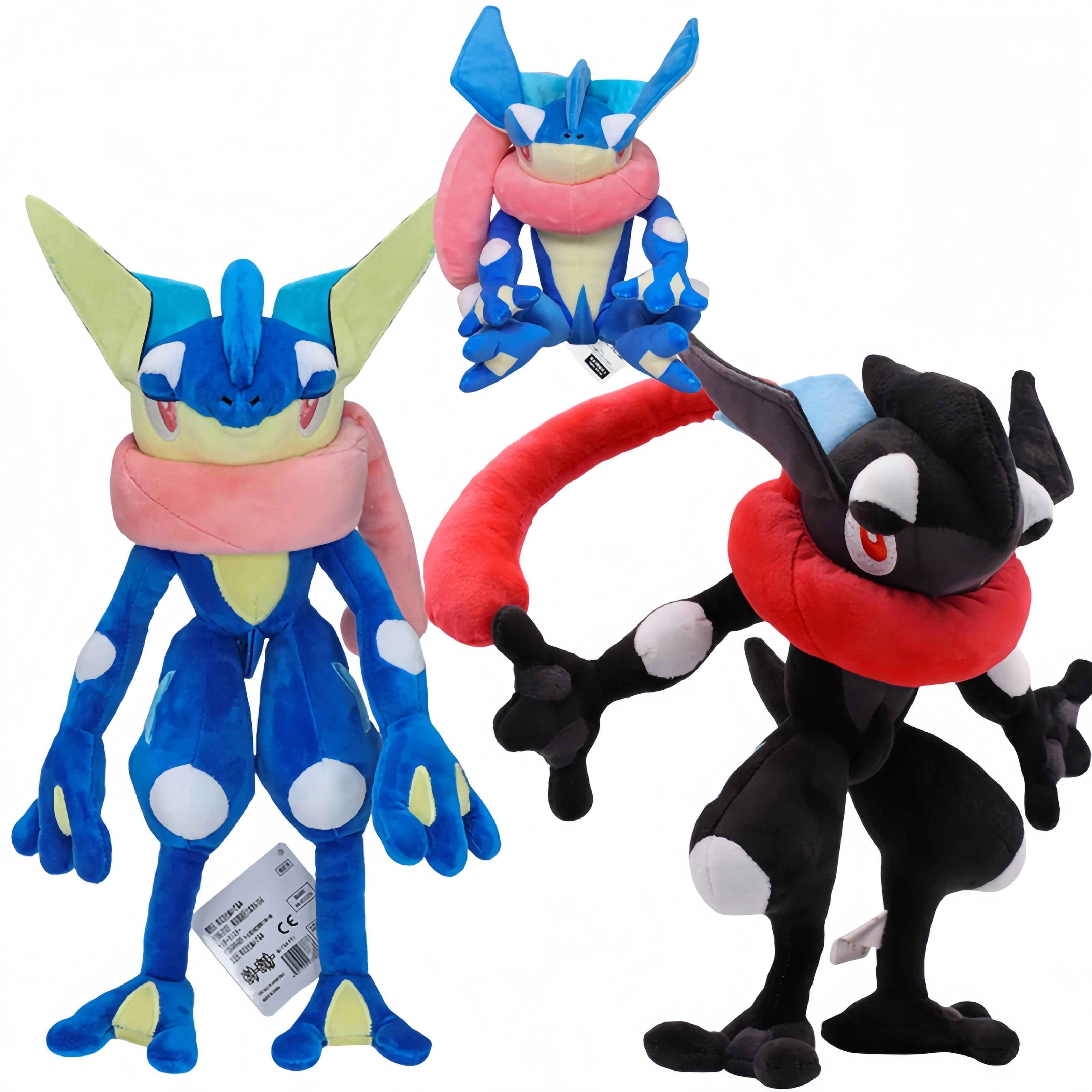 

﻿ Черная плюшевая игрушка Greninja Pokemon Peluche Greninja Froakie Evolution Frog Ninja Plushies Изображение Мягкая кукла Рождественские подарки для детей