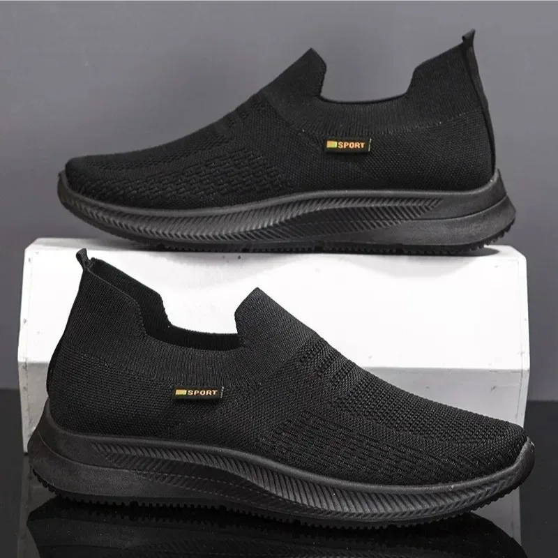 Men's Shoes New Breathable Mesh Casual Shoes Lightweight Comfort Sneakers Non Slip Vulcanized Footwear Walking Flats Men Loafers