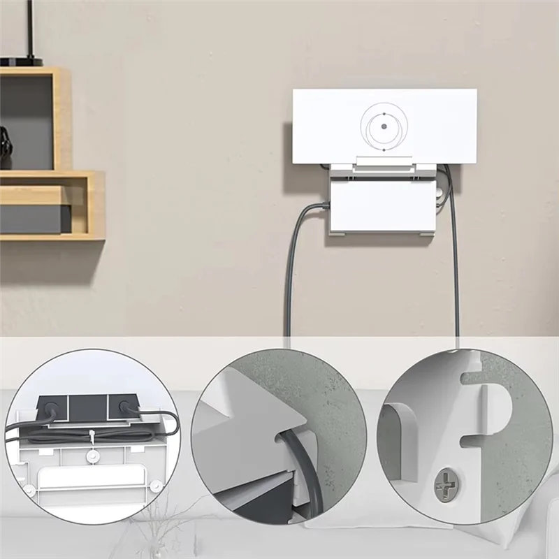 JABS-For Starlink Gen 3 Router Mount 2 In 1 Wall Holder Mounting Bracket Kit Router Bracket For Router And Power Supply