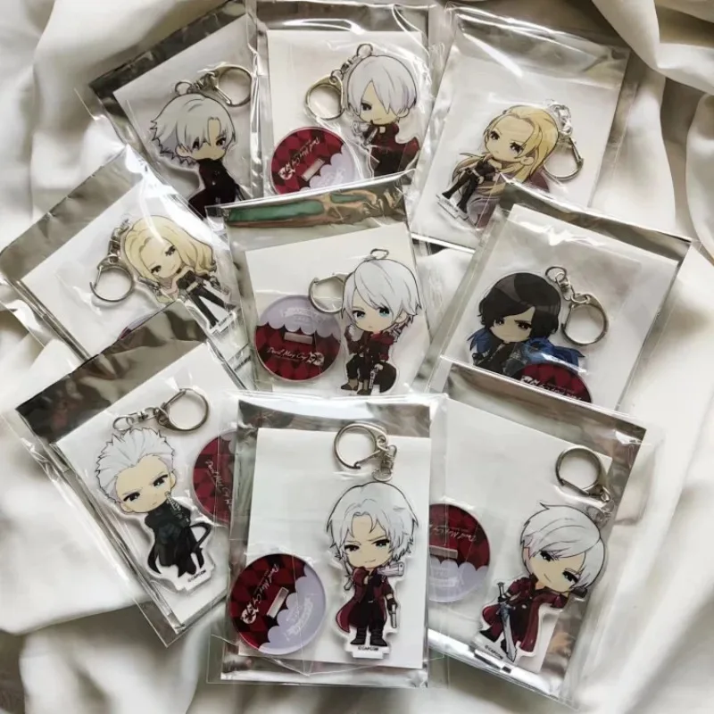 Devil May Cry Plate Desk Decor Capcom Cafe Standing DMC Коллекция 20th Anniversary Ornament Dante Vergil Акриловая кукла Триш
