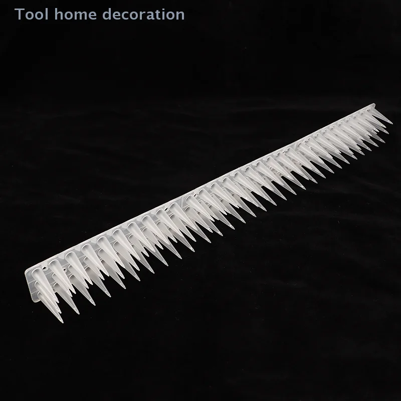 Anti pombo gato repelente picos de plástico transparente para cercas de jardim-diy esquilo e acessórios dissuasores de pássaros