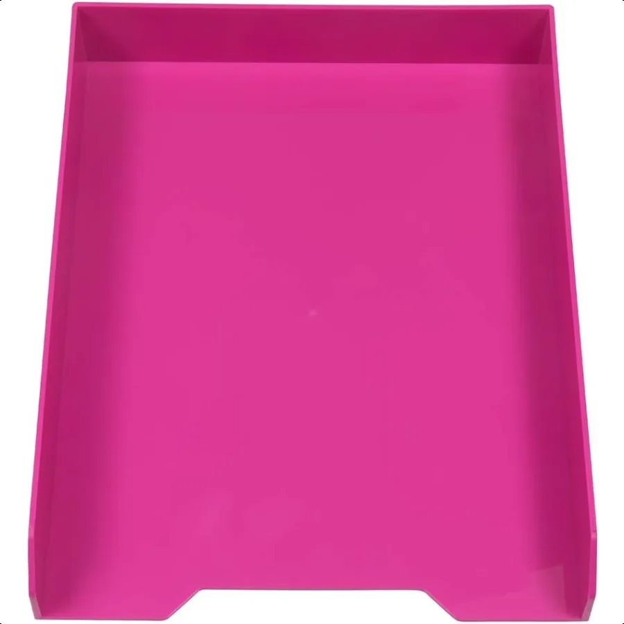 Штабелируемые лотки для бумаги JAM PAPER, розовый настольный органайзер для документов, писем, файлов, лоток, продается индивидуально