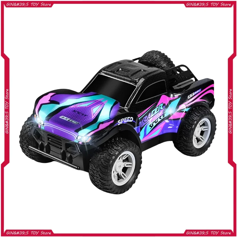 Remote Control Car Spray Pickup Four Wheel Drive Off Road Racing Car Drift Dynamic Music Children Toys Birthday Gift Decorations