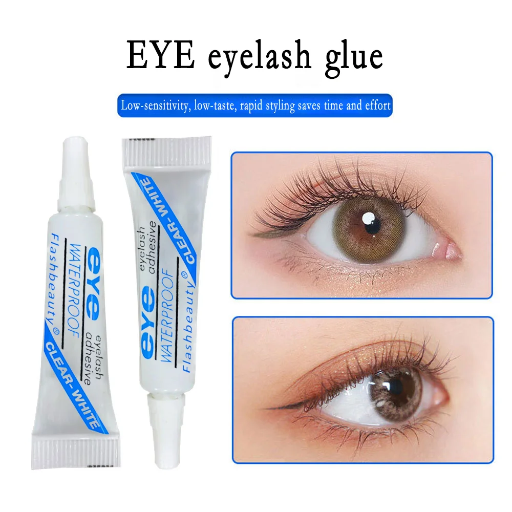 4g Professioneller Wimpernkleber, wasserfester Kleber für künstliche Wimpern, hypoallergen, starker Halt, Wimperngel, Wimpernverlängerungskleber, Make-up, 1 Stück