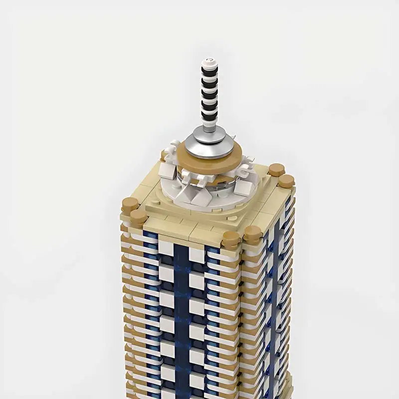 Architecturale Skyline-Serie Prinsessentoren Op 1/650e Schaal Modelbouwsteen Bakstenen Stadsbouw Speelgoed Kindercadeau