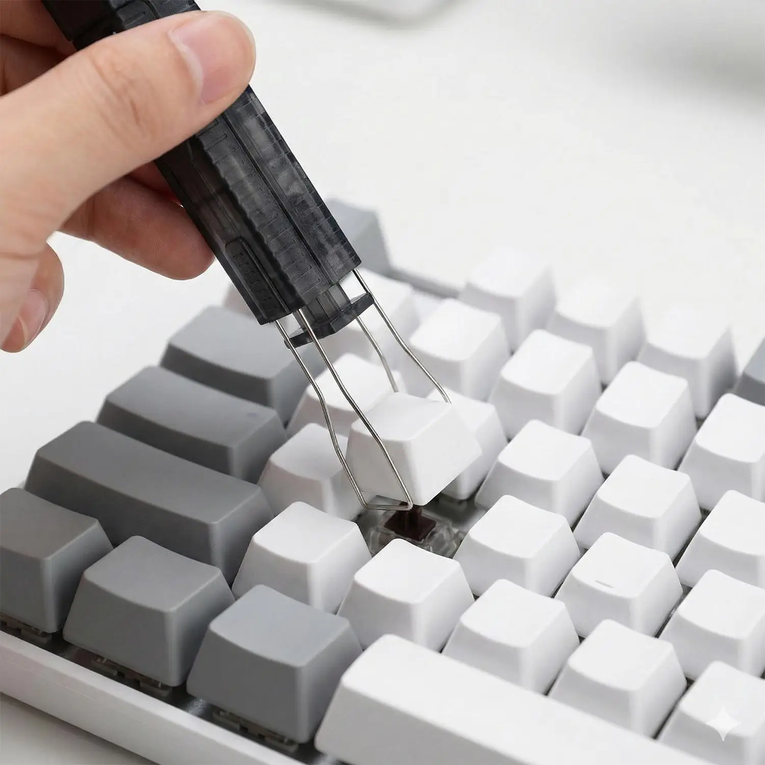 Portable 2-in-1 Switch & Keycap Puller for Hot-Swappable Mechanical Keyboard Sturdy Repair Tool Computer Keycaps Replaceable Kit