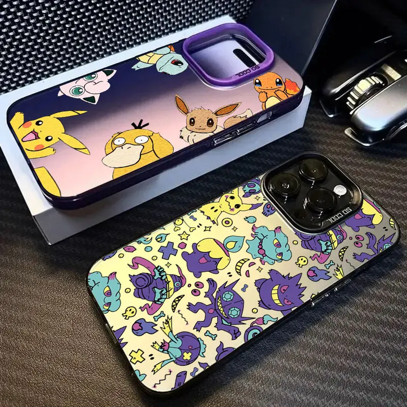 Anime Pocket Monster Pokemon Hülle für Apple iPhone 16e 16 14 15 13 11 Pro Max Hülle 15 Plus 12 13 Mini 16e stoßfeste Handyhülle