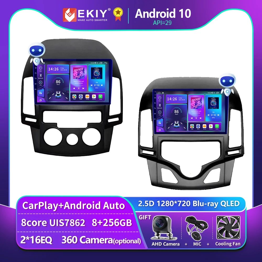 

EKIY T900 QLED Android Autoradio For Hyundai i30 2006 - 2011 Car Radio Multimedia Video Player Navigation GPS Stereo No 2Din DVD