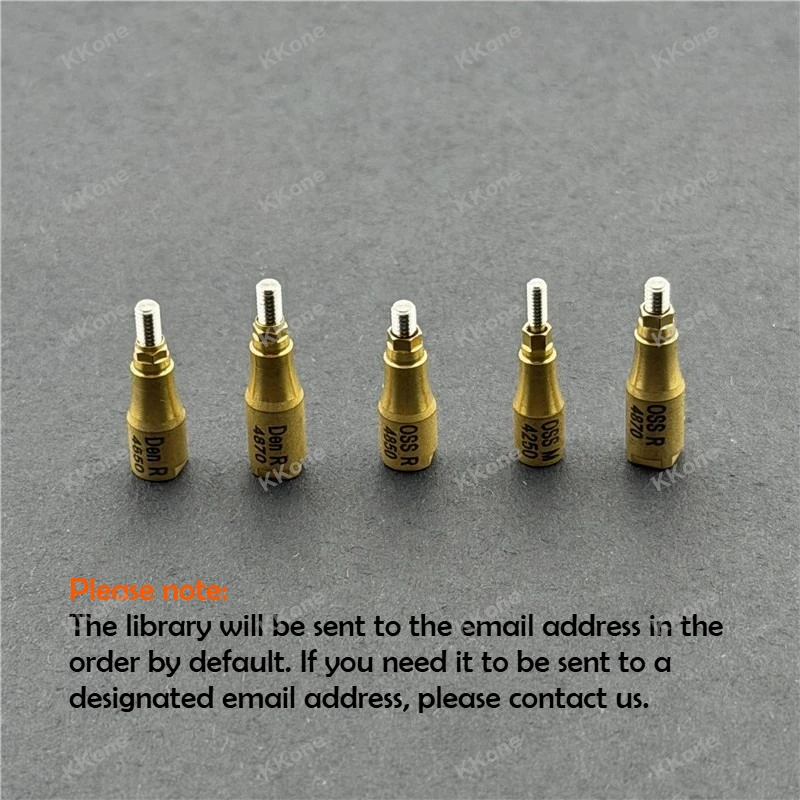 5Sets Dental Lab Scan Body CAD CAM Materials with Library Compatible with OSS/DEN/Adin/BB/ITI/NOB/SNUC/Dio-UF for Dental Clinics