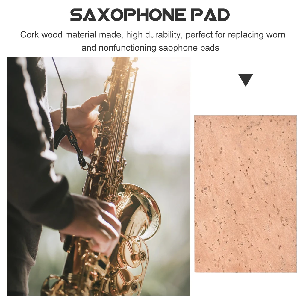 

3 Pcs Saxophone Cork Chips for Soprano Accessory Mute Tenor Saxaphone Music Instrument Replacement