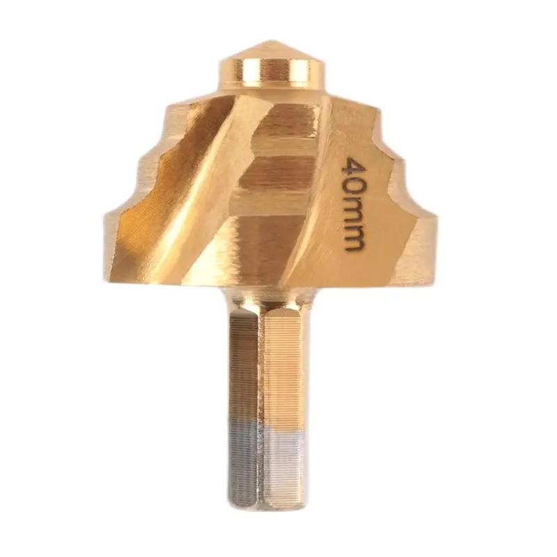 ABUL-For Water Pipe Repair 8Mm Shank PPR Lifting,Stepped Drill Bit, For Water Pipe Connection Tool 40Mm