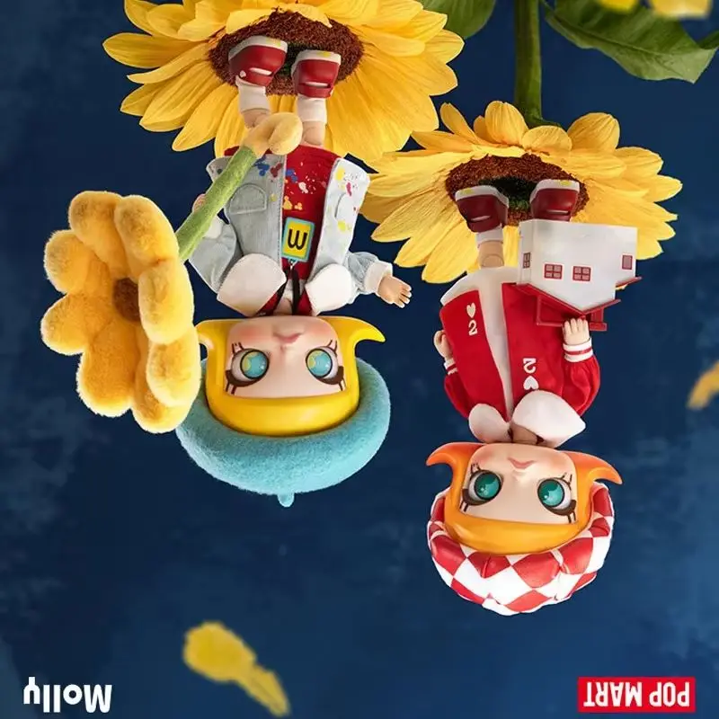 POPMART Molly 20th Anniversary Series Anime Action Figure Blind Box Guess Bag Desktop Decoration Cute Model Gift Girl