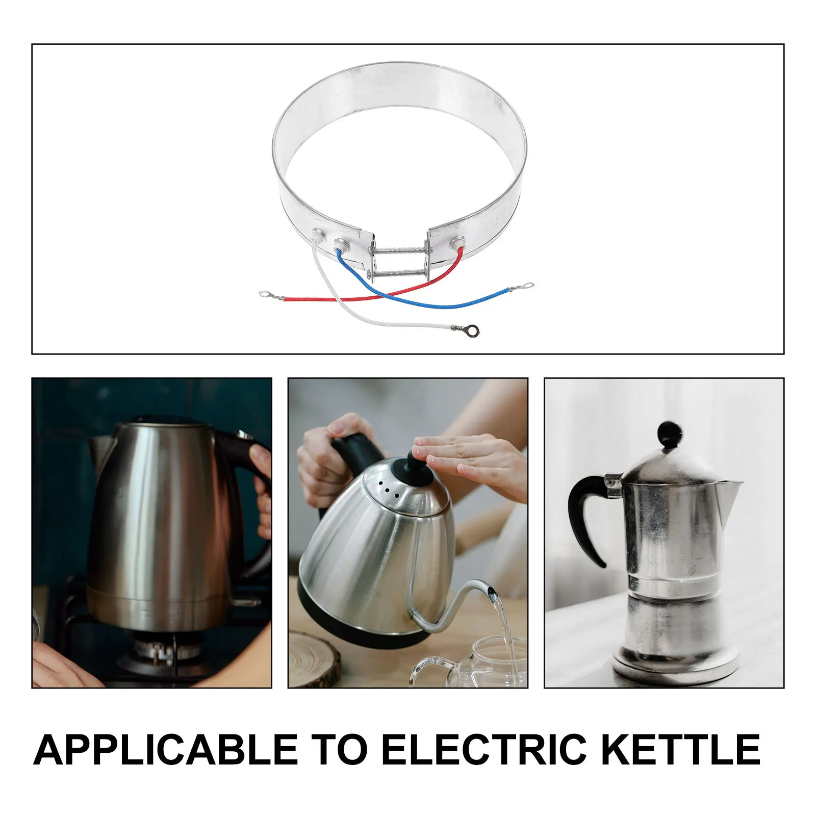 

Heating Element Band Heater 530mm High Grade Aluminum Fast Heating Replacement for Electric Kettle Water Dispenser Electrical
