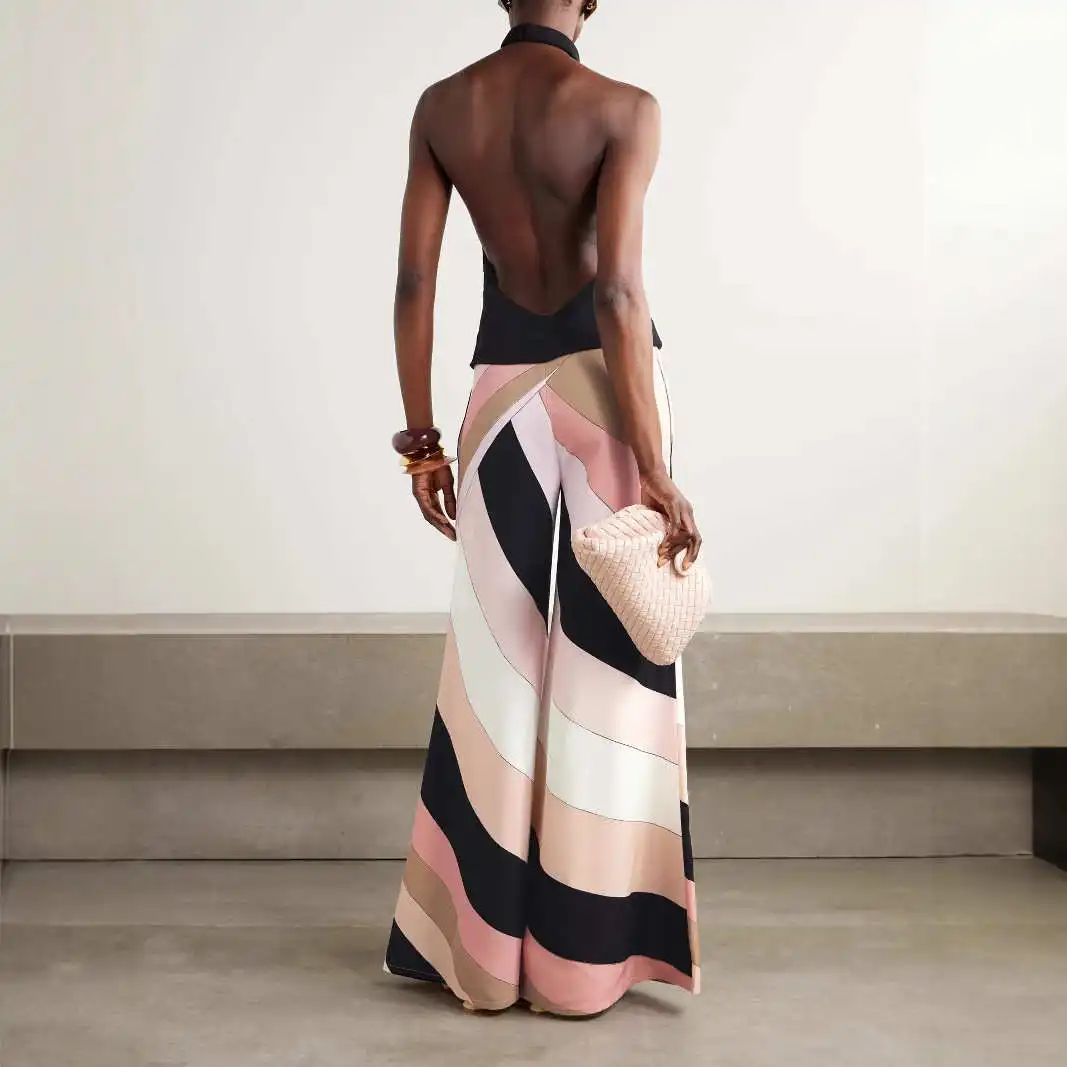 

Летний сексуальный облегающий комбинезон с принтом Bal, брюки с высокой талией, украшенные бриллиантами, длинные штаны из полиэстера, оригинальный дизайн